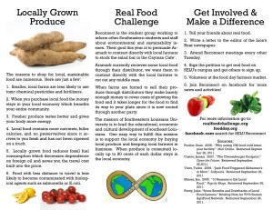 SLU Food Day pamphlet