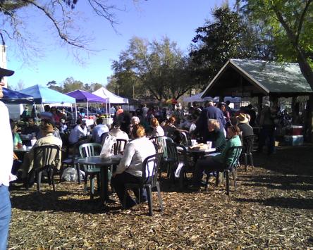 Covington Louisiana, 40 miles from New Orleans. This Saturday market has thrived in recent years.